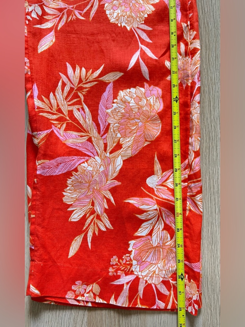 Cynthia Rowley Linen Matching Set Floral Top Wide Leg Pants Size M Resort - Picture 11 of 13